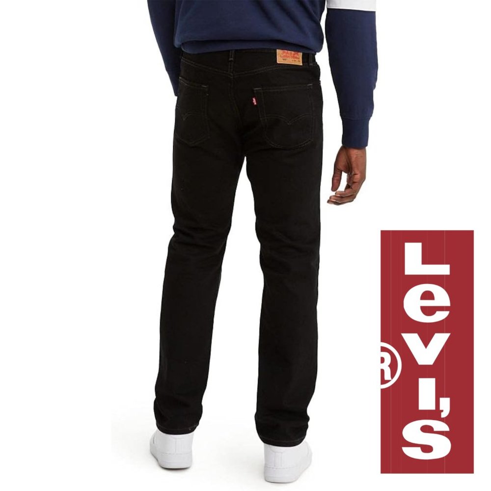 Levi's Mens 505 Regular Fit Jeans, Black, 36x36, NWOT